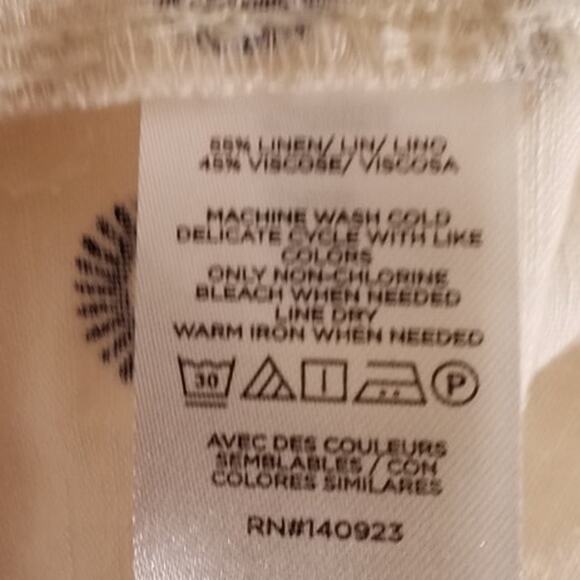 LOFT Linen Blend Polka Dot Midi Dress | Beige | Size 4 | NWT - Picture 6 of 6